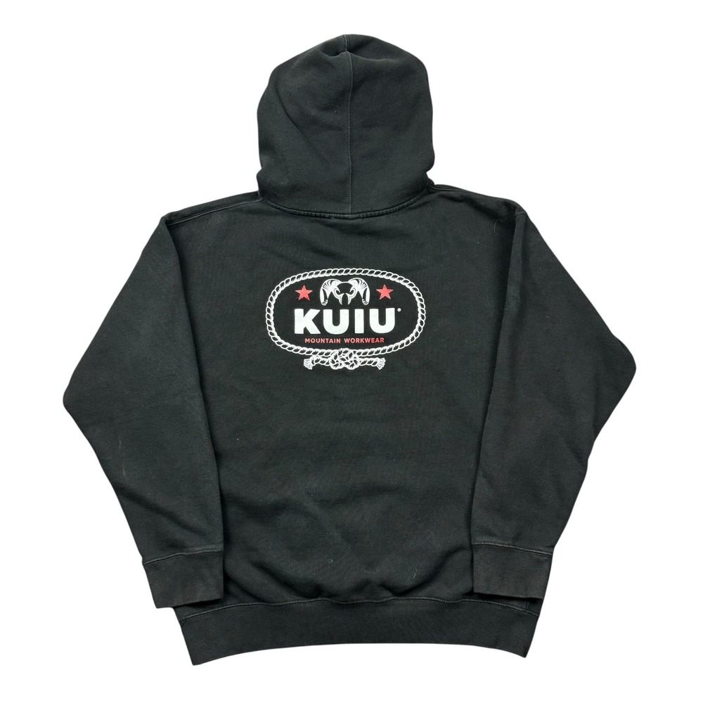 Kuiu Hoodie Men Large Black Mountain Workwear Pullover Sweatshirt Hunting